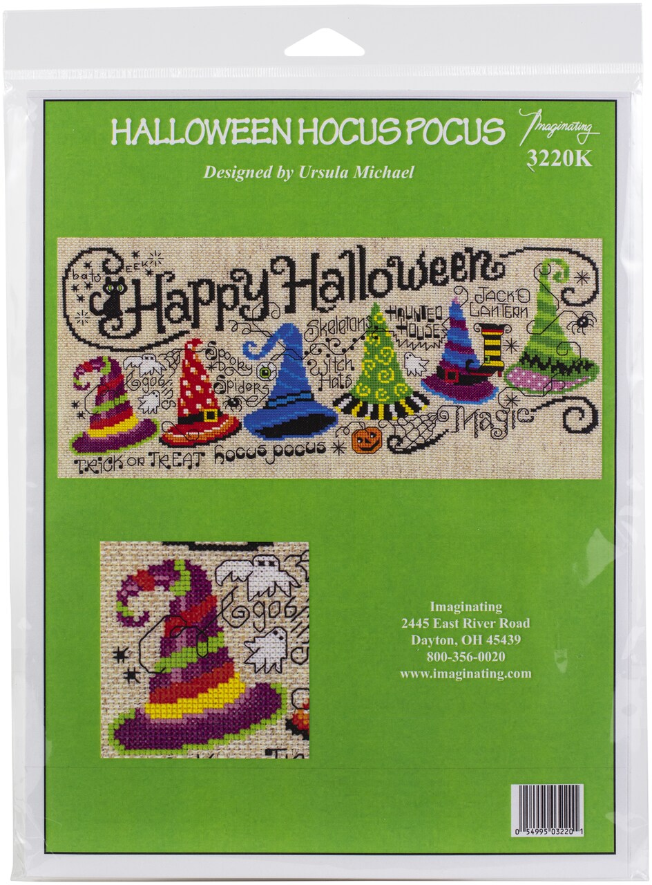 Imaginating Counted Cross Stitch Kit 14.4"X5"-Halloween Hocus Pocus
